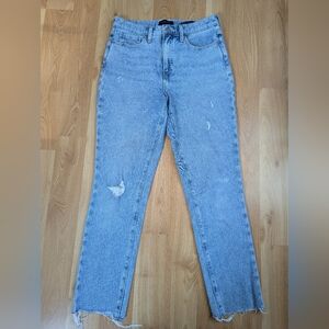 Banana Republic High-Rise Slim Premium Denim Blue Jeans Size 28